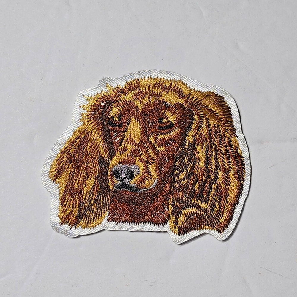 Cocker Spaniel Dog Clothing Patch Brown Tan Embroidered 3 Inch New
